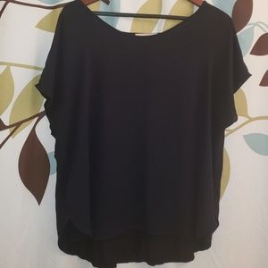 LOFT Mixed Material Tee